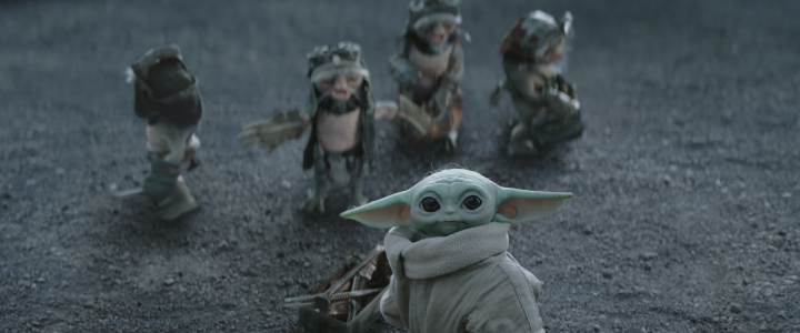 Still from the movie The Mandalorian & Grogu