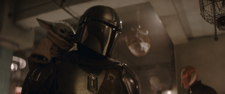 Still from the movie The Mandalorian & Grogu