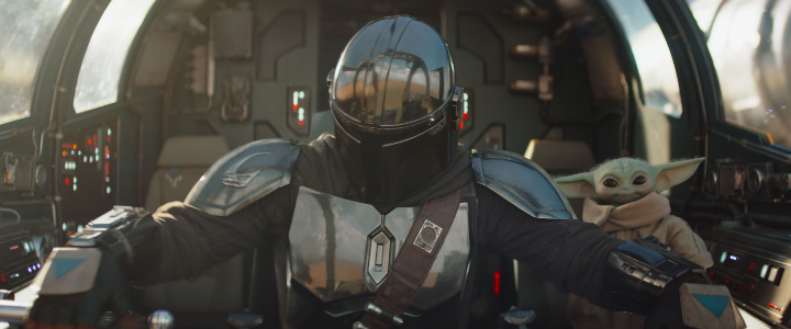 Still from the movie Star Wars: The Mandalorian and Grogu